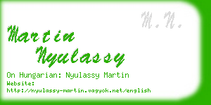martin nyulassy business card